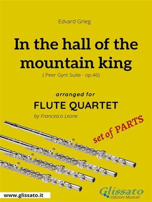 cover image of In the hall of the mountain king--Flute Quartet set of PARTS